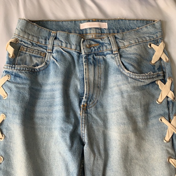 Zara Ribbon Jeans - Picture 5 of 7